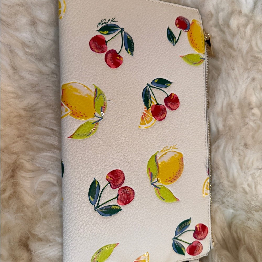 Michael Kors Wristlet with Sequin Fruit Design - Picture 2 of 10